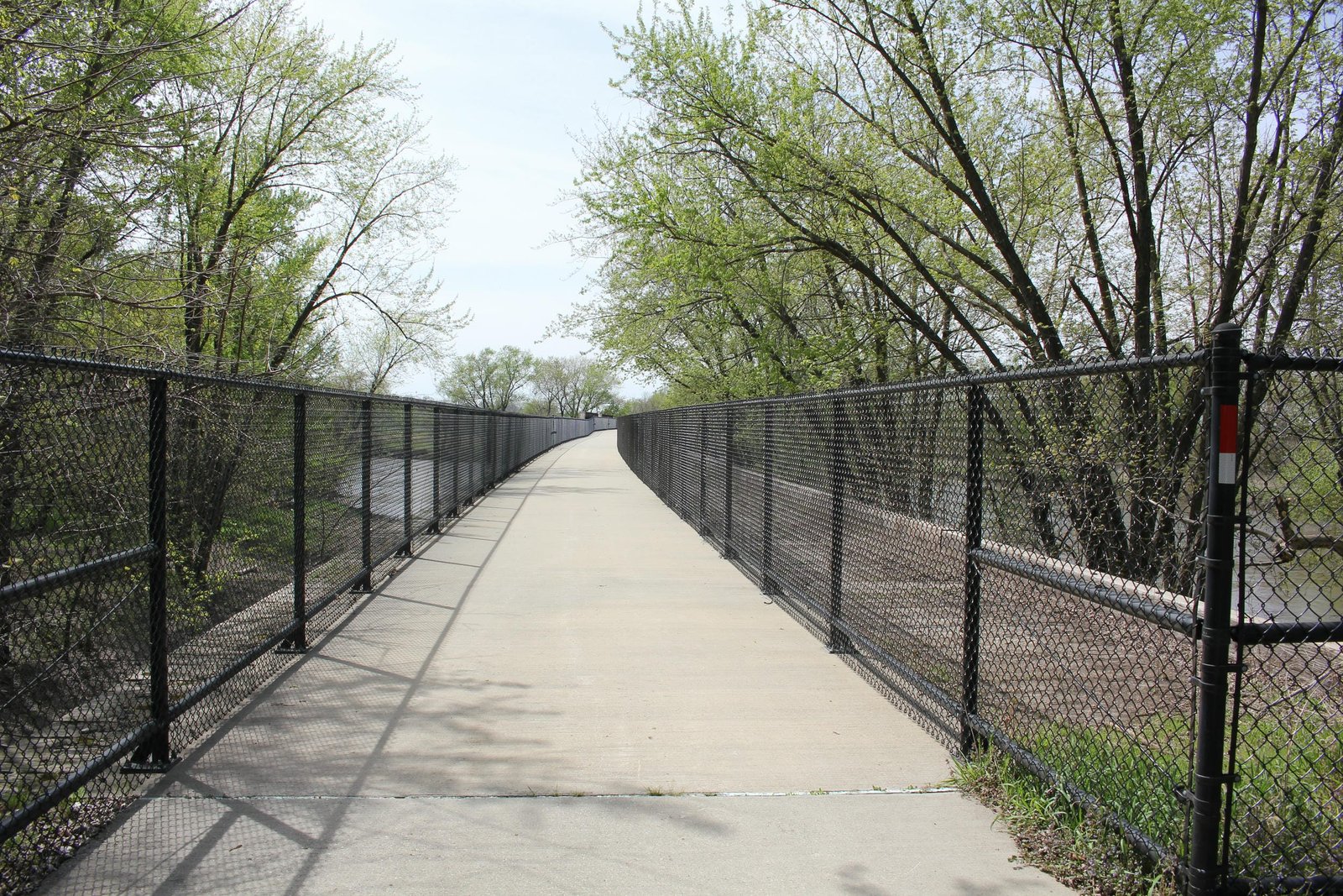Looking west